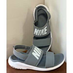 NIKE TANJUN ATHLETIC SLINGBACK COMFORT SANDALS GRAY WOMENS SIZE 9 LIGHTWEIGHT